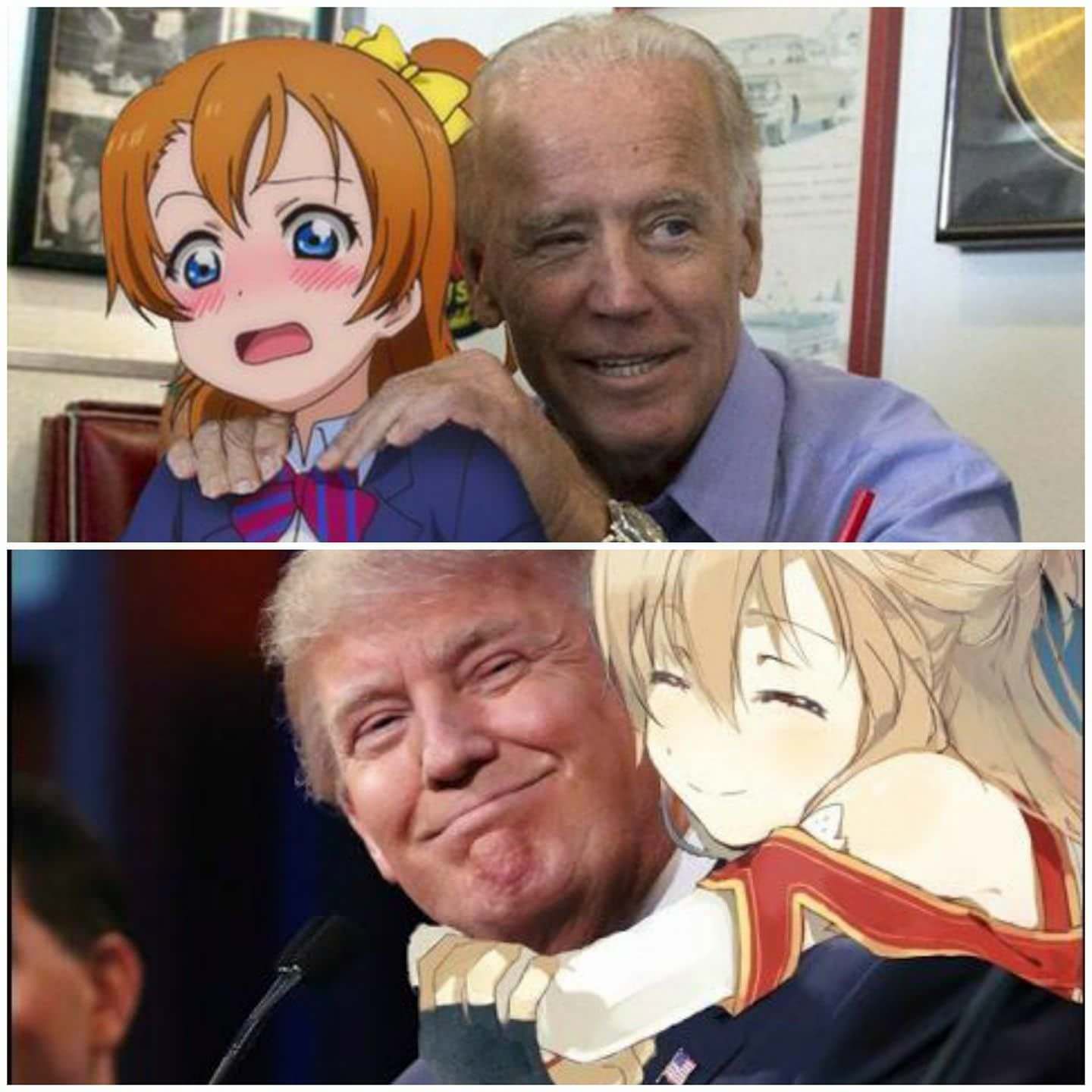 High Quality Joe Biden vs Donald Trump Blank Meme Template