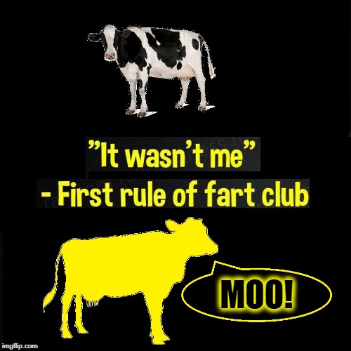 RULE 2: He Who Smelt It Dealt It (Udderly Ridiculous) | MOO! | image tagged in vince vance,cows,cow farts,farting,fart jokes,green new deal | made w/ Imgflip meme maker
