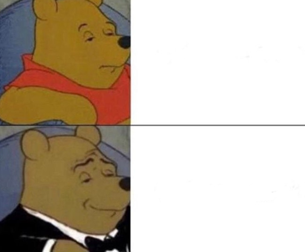 Fancy Winnie Blank Meme Template