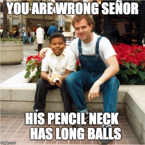 Adam Schiff | YOU ARE WRONG SEÑOR HIS PENCIL NECK   HAS LONG BALLS | image tagged in adam schiff | made w/ Imgflip meme maker