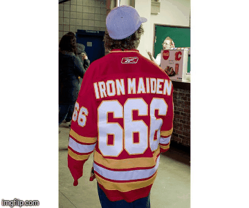 Iron Maiden 666 | image tagged in gifs,666,sports fans | made w/ Imgflip images-to-gif maker
