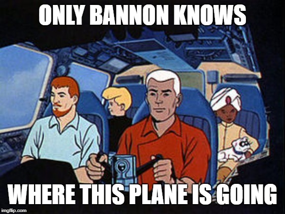 ONLY BANNON KNOWS; WHERE THIS PLANE IS GOING | image tagged in biosphere 2 | made w/ Imgflip meme maker