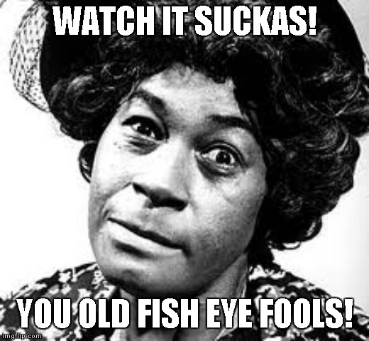 WATCH IT SUCKAS! YOU OLD FISH EYE FOOLS! | made w/ Imgflip meme maker