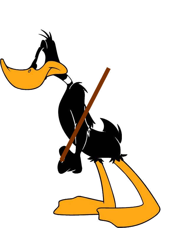 High Quality daffy with sign Blank Meme Template