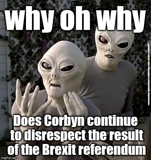 Corbyn Brexit referendum | why oh why; #wearecorbyn #labourisdead #cultofcorbyn #gtto #jc4pm #jc4pm2019; Does Corbyn continue to disrespect the result of the Brexit referendum | image tagged in funny,gtto jc4pm,cultofcorbyn,labourisdead,wearecorbyn,brexit | made w/ Imgflip meme maker