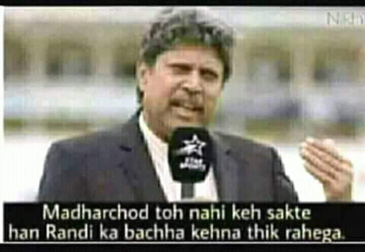 High Quality Kapil Dev Abusing Blank Meme Template