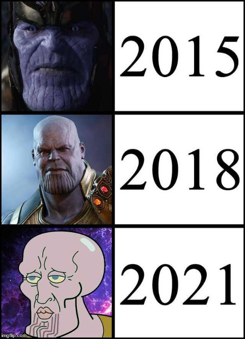 thanos evolutions | image tagged in funny | made w/ Imgflip meme maker