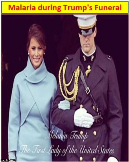 image tagged in melania at trump's funeral | made w/ Imgflip meme maker