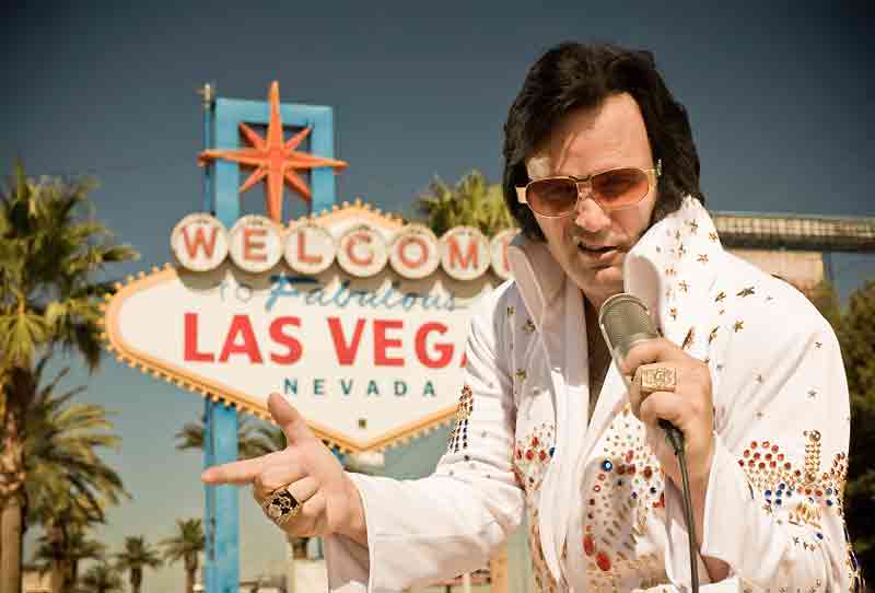 Las Vegas Elvis Blank Meme Template