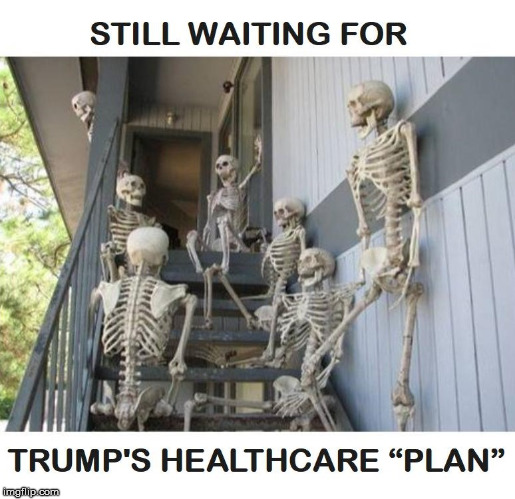 just a few more months | image tagged in donald trump,trump,politics,funny,healthcare | made w/ Imgflip meme maker