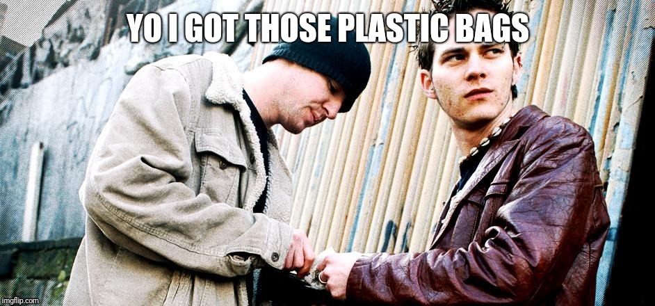 image tagged in plastic bag dealers | made w/ Imgflip meme maker