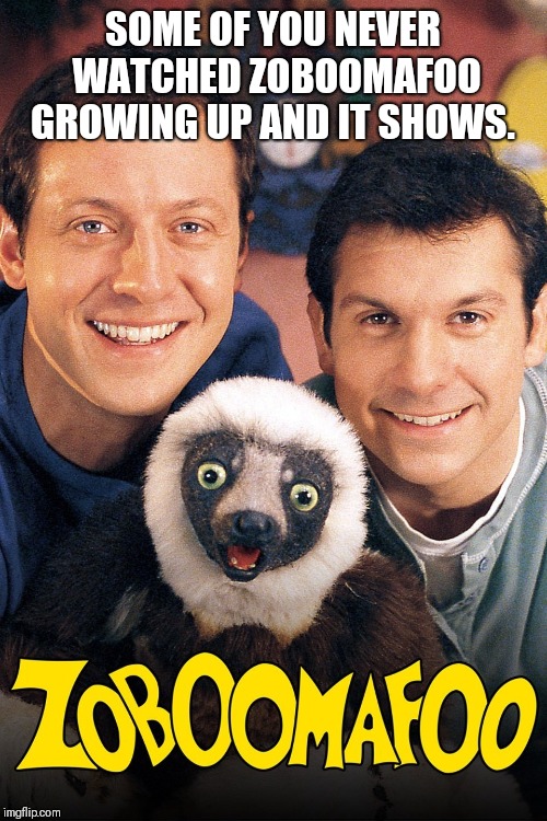 SOME OF YOU NEVER WATCHED ZOBOOMAFOO GROWING UP AND IT SHOWS. | image tagged in funny memes | made w/ Imgflip meme maker