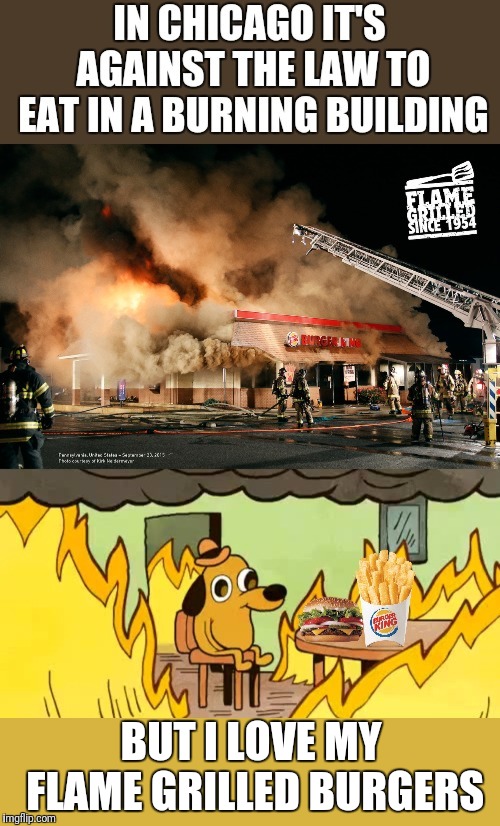 Ludicrous Laws week April 1-7 a LordCheesus, Katechuks and SydneyB event | BUT I LOVE MY FLAME GRILLED BURGERS | image tagged in aprilfoolsweek,lordcheesus,sydneyb | made w/ Imgflip meme maker