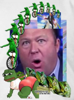 High Quality alex jones frog wednesday Blank Meme Template