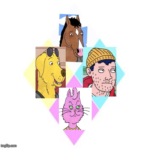 The Great Diamond authority portrayed by Bojack Horseman | image tagged in steven universe,diamonds | made w/ Imgflip meme maker