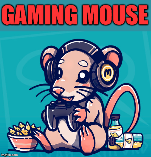 Cute meme | GAMING MOUSE | image tagged in pc gaming,cute | made w/ Imgflip meme maker
