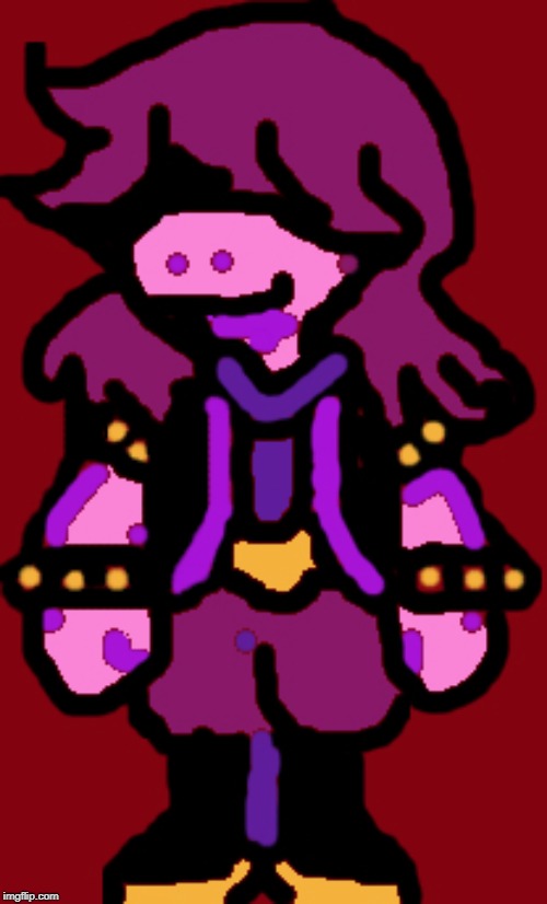 Susie from deltarune | image tagged in deltarune | made w/ Imgflip meme maker