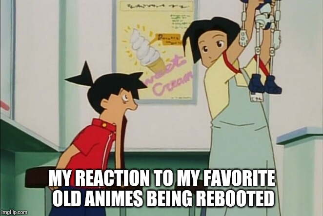 My Reaction To a Medabots Reboot | MY REACTION TO MY FAVORITE OLD ANIMES BEING REBOOTED | image tagged in ikki jaw drop,anime | made w/ Imgflip meme maker