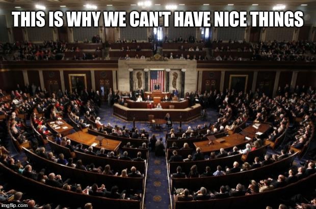 Once respected for service, those days are long gone. | THIS IS WHY WE CAN'T HAVE NICE THINGS | image tagged in congress,how the mighty have fallen,fire congress,congress sucks,professional criminals | made w/ Imgflip meme maker