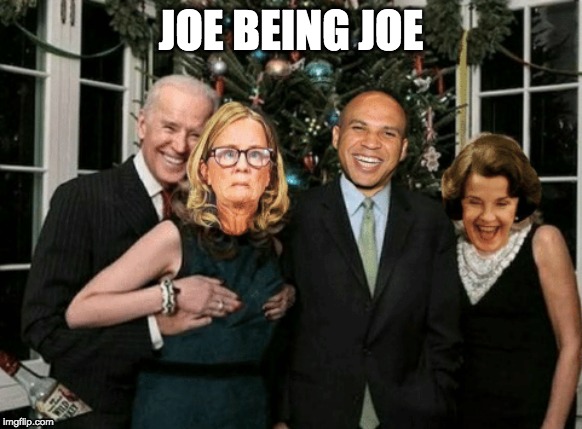 she can keep a secret | JOE BEING JOE | image tagged in joe 2020,grope | made w/ Imgflip meme maker