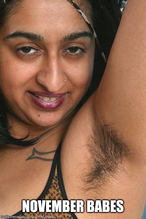 Hairy armpit | NOVEMBER BABES | image tagged in hairy armpit | made w/ Imgflip meme maker