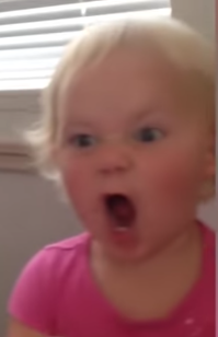High Quality Screaming toddler Blank Meme Template