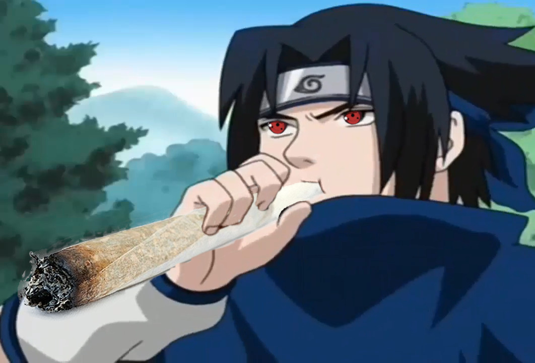 Caption this Meme. aka: Sasuke, Naruto, Smoke, Spliff, Blunt. 