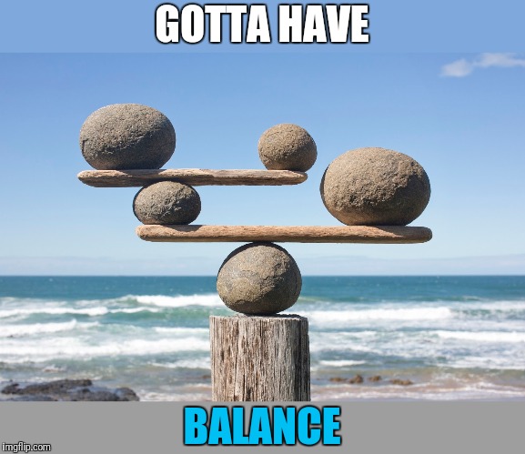 Balance and Harmony | GOTTA HAVE BALANCE | image tagged in balance and harmony | made w/ Imgflip meme maker