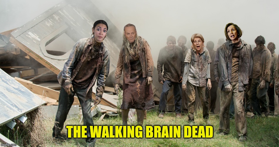 THE WALKING BRAIN DEAD | made w/ Imgflip meme maker