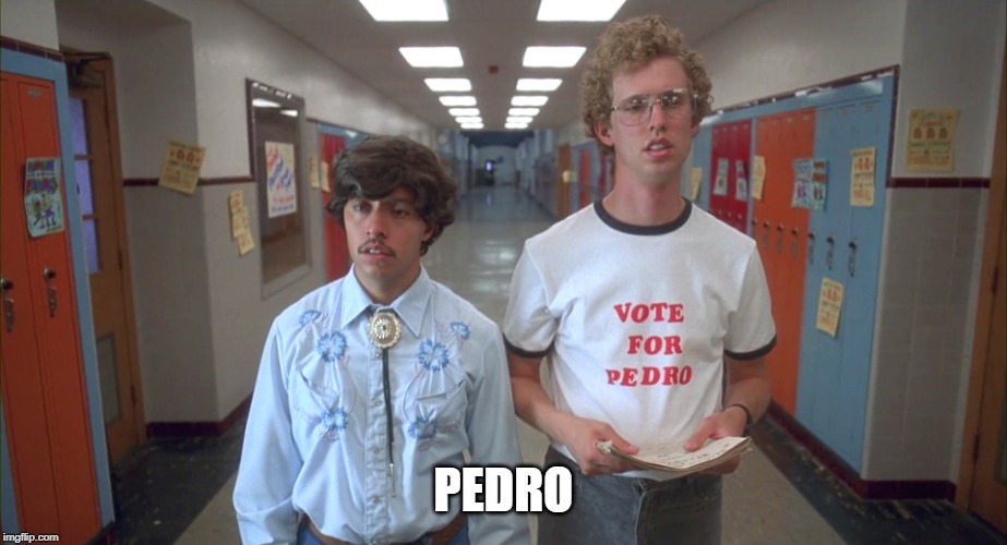 vote pedro | PEDRO | image tagged in vote pedro | made w/ Imgflip meme maker