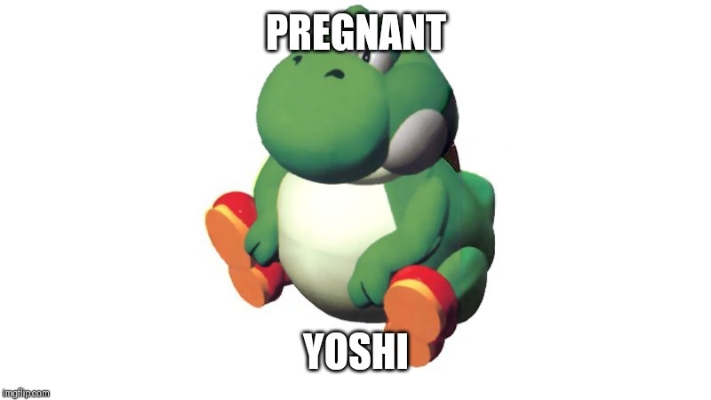 Thicc Yoshi | PREGNANT; YOSHI | image tagged in thicc yoshi | made w/ Imgflip meme maker