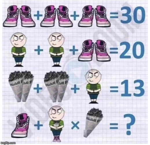 How Smart Are You ?? | image tagged in puzzle,math,algebra,meme,smart | made w/ Imgflip meme maker