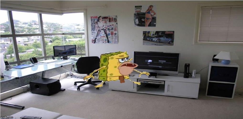 when you on youtube and you get a notification | image tagged in spongegar | made w/ Imgflip meme maker