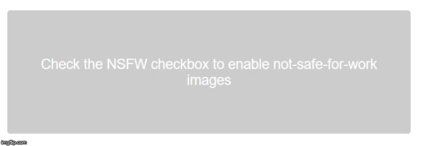 CHECK THE NSFW CHECKBOX TO ENABLE NOT-SAFE-FOR-WORK IMAGES | image tagged in nsfw,memes | made w/ Imgflip meme maker