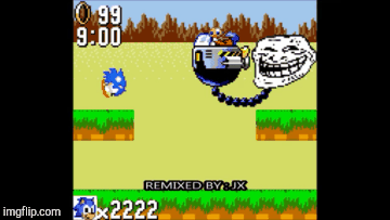 Robotnik troll! | image tagged in gifs,robotnik | made w/ Imgflip images-to-gif maker