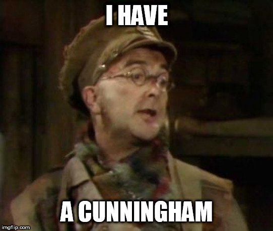 I HAVE; A CUNNINGHAM | made w/ Imgflip meme maker