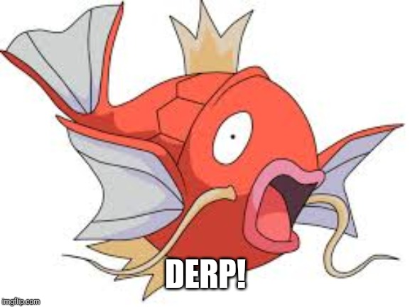 Magikarp | DERP! | image tagged in magikarp | made w/ Imgflip meme maker