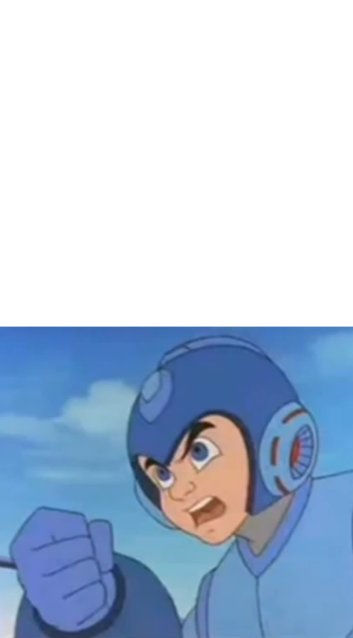 High Quality MegaMan's Reaction Blank Meme Template