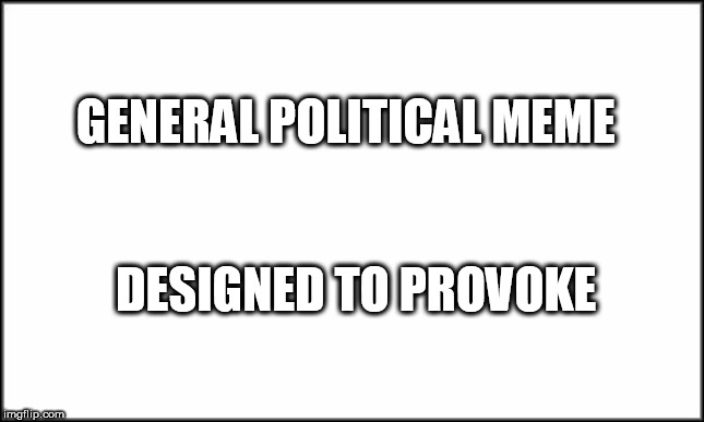 plain white | GENERAL POLITICAL MEME; DESIGNED TO PROVOKE | image tagged in plain white | made w/ Imgflip meme maker