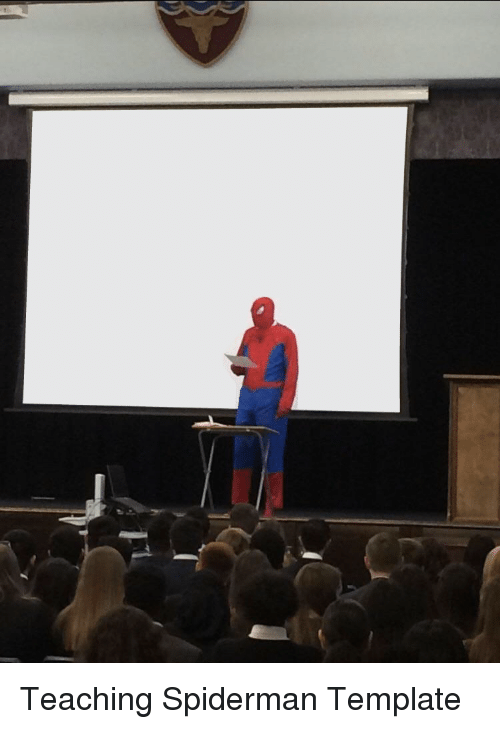 High Quality Spiderman speech Blank Meme Template