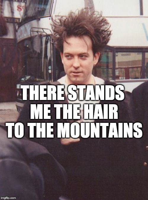 THERE STANDS ME THE HAIR TO THE MOUNTAINS | made w/ Imgflip meme maker