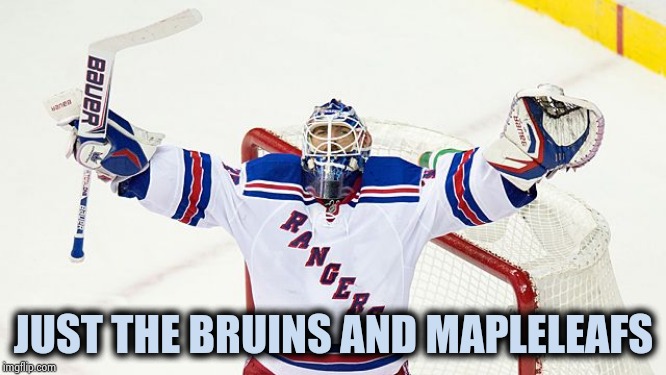 Henrik Lundquist | JUST THE BRUINS AND MAPLELEAFS | image tagged in henrik lundquist | made w/ Imgflip meme maker