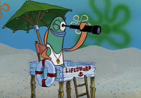 Spongebob lifeguard Blank Meme Template