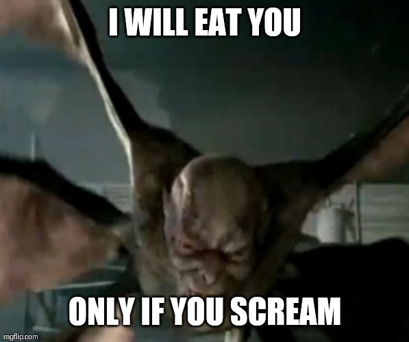 I will never give you up but I will eat you. - Imgflip