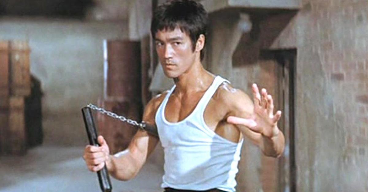 Bruce Lee nunchucka Blank Meme Template