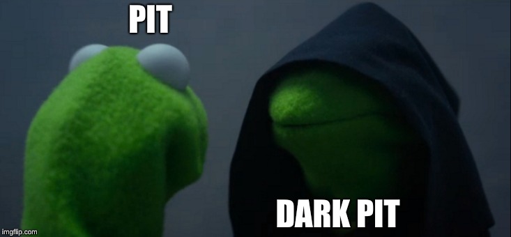 Evil Kermit | PIT; DARK PIT | image tagged in memes,evil kermit | made w/ Imgflip meme maker
