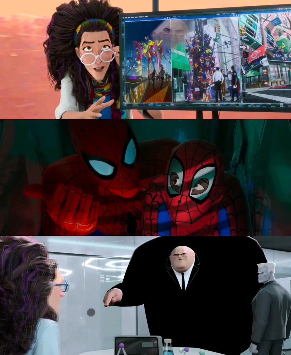 Spider-Verse "Watch, he's gonna say" Blank Meme Template. 