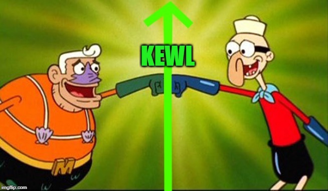mermaidman and barnacle boy | KEWL | image tagged in mermaidman and barnacle boy | made w/ Imgflip meme maker