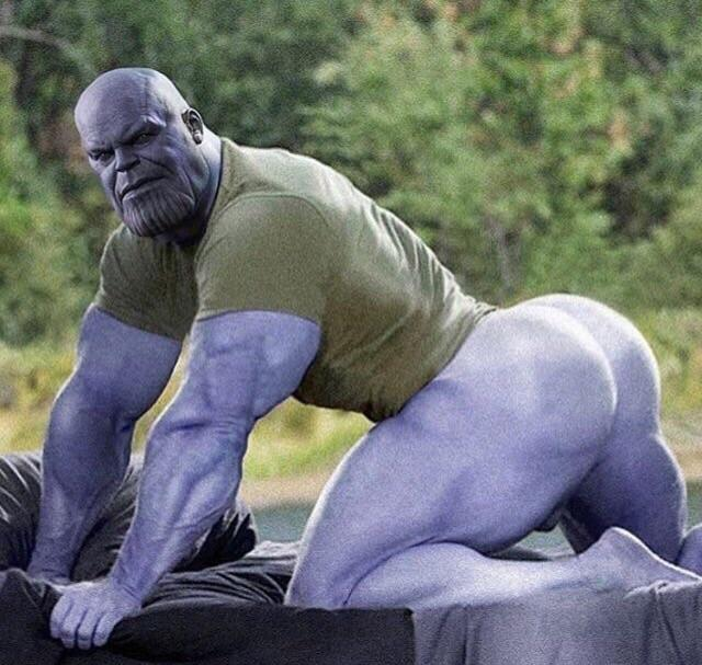 High Quality thicc thanos Blank Meme Template