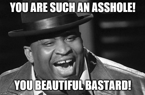 YOU ARE SUCH AN ASSHOLE! YOU BEAUTIFUL BASTARD! | made w/ Imgflip meme maker